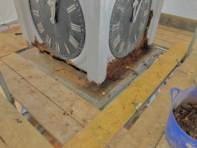 Clocktower restoration in Ware
