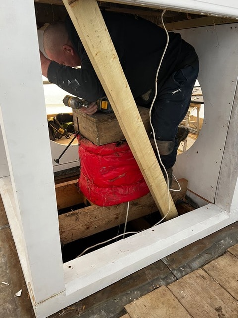 Clocktower restoration in Ware