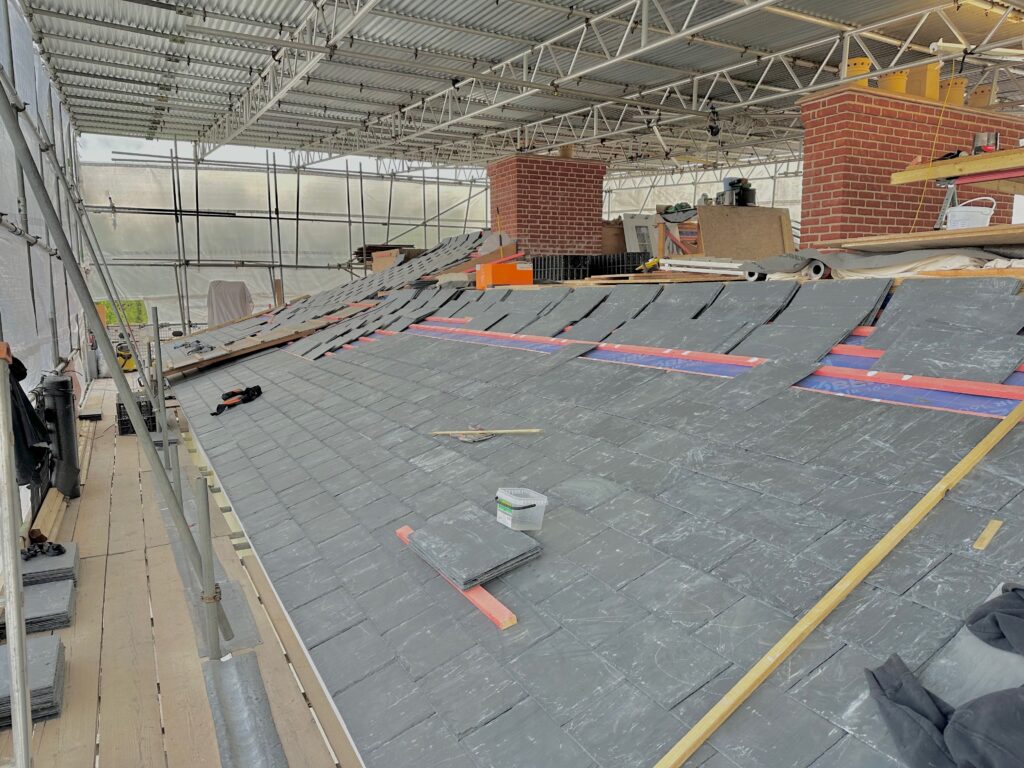 Listed building roof reconstruction in Essendon